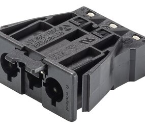 Wieland GST18i3 Chassis Male | Zwart | Veer Vergrendeling | 92.032.7658.1 | Per 100 stuks