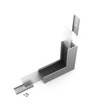 Topmet LED Strip Aluminium Hoekstuk L  | Zilver type - Connector VARIO30-02 90deg bent anod
