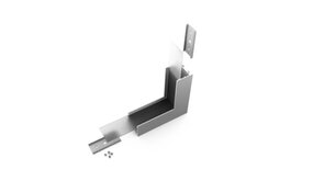 Topmet LED Strip Aluminium Hoekstuk L  | Zilver type - Connector VARIO30-02 90deg bent anod Topmet LED Strip Aluminium Hoekstuk L  | Zilver type - Connector VARIO30-02 90deg bent anod