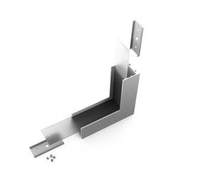 Topmet LED Strip Aluminium Hoekstuk L  | Zilver type - Connector VARIO30-02 90deg bent anod