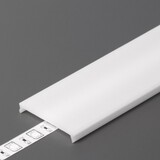 Topmet LED Strip Aluminium Profiel VARIO30-02 - Toebehoren | 20 Meter Afdekkap - Opaal Wit