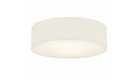 LCB LED Plafondlamp Makra | Stof Chintz Wit | Ø70cm x H20cm | 3x E27 Fitting LCB LED Plafondlamp Makra | Stof Chintz Wit | Ø70cm x H20cm | 3x E27 Fitting