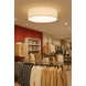 LCB LED Europe  Plafondlamp Makra | Stof Chintz Wit | Ø70cm x H20cm | 3x E27 Fitting