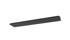 Plafondplaat - Zwart - Aluminium - 160x30cm - uit te breiden tot maximaal 12-lichts Plafondplaat - Zwart - Aluminium - 160x30cm - uit te breiden tot maximaal 12-lichts