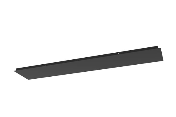 Plafondplaat - Zwart - Aluminium - 160x30cm - uit te breiden tot maximaal 12-lichts Plafondplaat - Zwart - Aluminium - 160x30cm - uit te breiden tot maximaal 12-lichts
