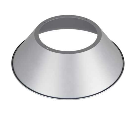 Aluminium Reflector Kap - geschikt voor High Bay / LED High Bay 90° + schroeven Aluminium Reflector Kap - geschikt voor High Bay / LED High Bay 90° + schroeven