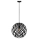 Freelight LED Hanglamp Staal Rond 30CM - Emma Zwart - 1-Lichts | Ø 300MM - E27 Fitting - Mat Zwart
