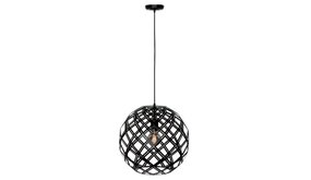 Freelight LED Hanglamp Staal Rond 40CM - Emma Zwart - 1-Lichts | Ø 400MM - E27 Fitting - Mat Zwart