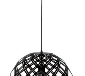 Freelight LED Hanglamp Staal Rond 40CM - Emma Zwart - 1-Lichts | Ø 400MM - E27 Fitting - Mat Zwart