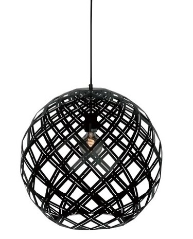 Freelight LED Hanglamp Staal Rond 50CM - Emma Zwart - 1-Lichts | Ø 500MM - E27 Fitting - Mat Zwart