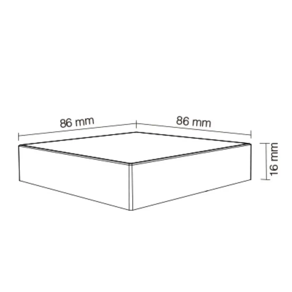 Mi-Light LED Wandbediening Miboxer - RGB+CCT - wit - Opbouw 86x86MM - 4 zones | RF 2.4Ghz + Wifi -  Lichtkleur bedienbaar en Dimbaar | Draadloos