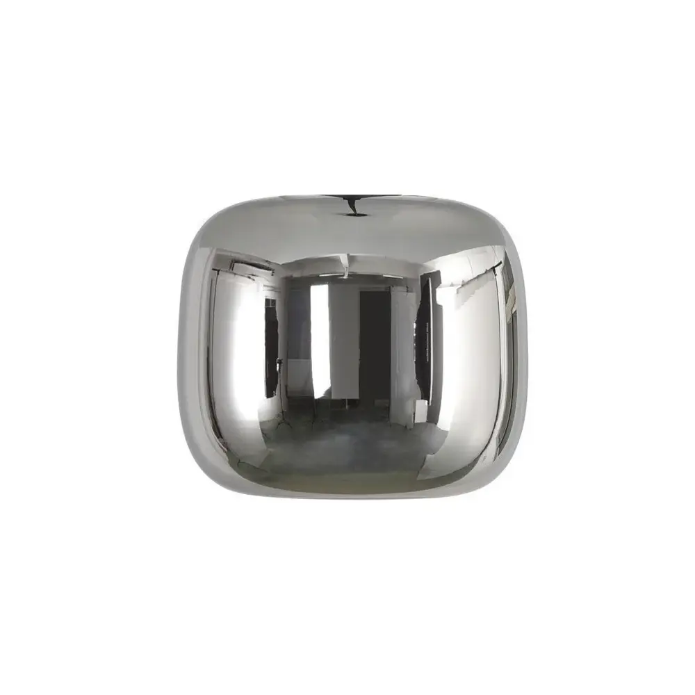 Glas Preston 24cm Titan - E27 Kap | Spiegelend Rookglas