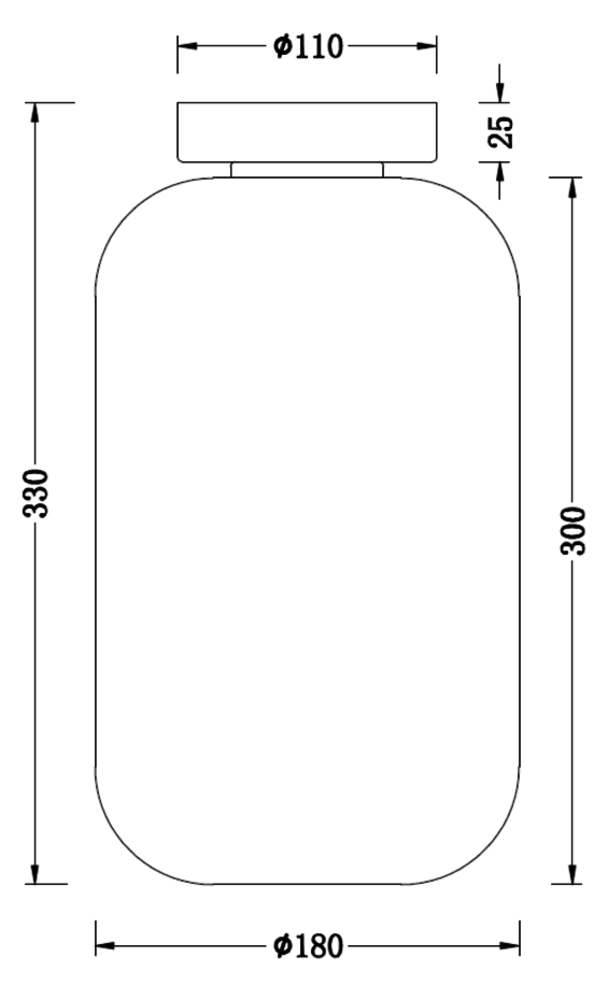 Glas Titan Botany 17,5cm- E27 Kap | Spiegelend Rookglas