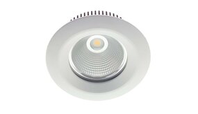 Macbright Noodverlichting LED Downlight IP54 - Pluto Mini 165MM - Wit - 15.6 2000Lm - 3000K 830 Warm Wit | Zaagmaat 125MM | Wieland GST18i4 | 3H accu pack