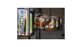 Artdelight Hanglamp Toronto 26,5cm Titan - E27 | IP20 Rookglas