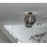 Plafondlamp Marino 25cm Titan: Stijlvol Spiegelend Rookglas