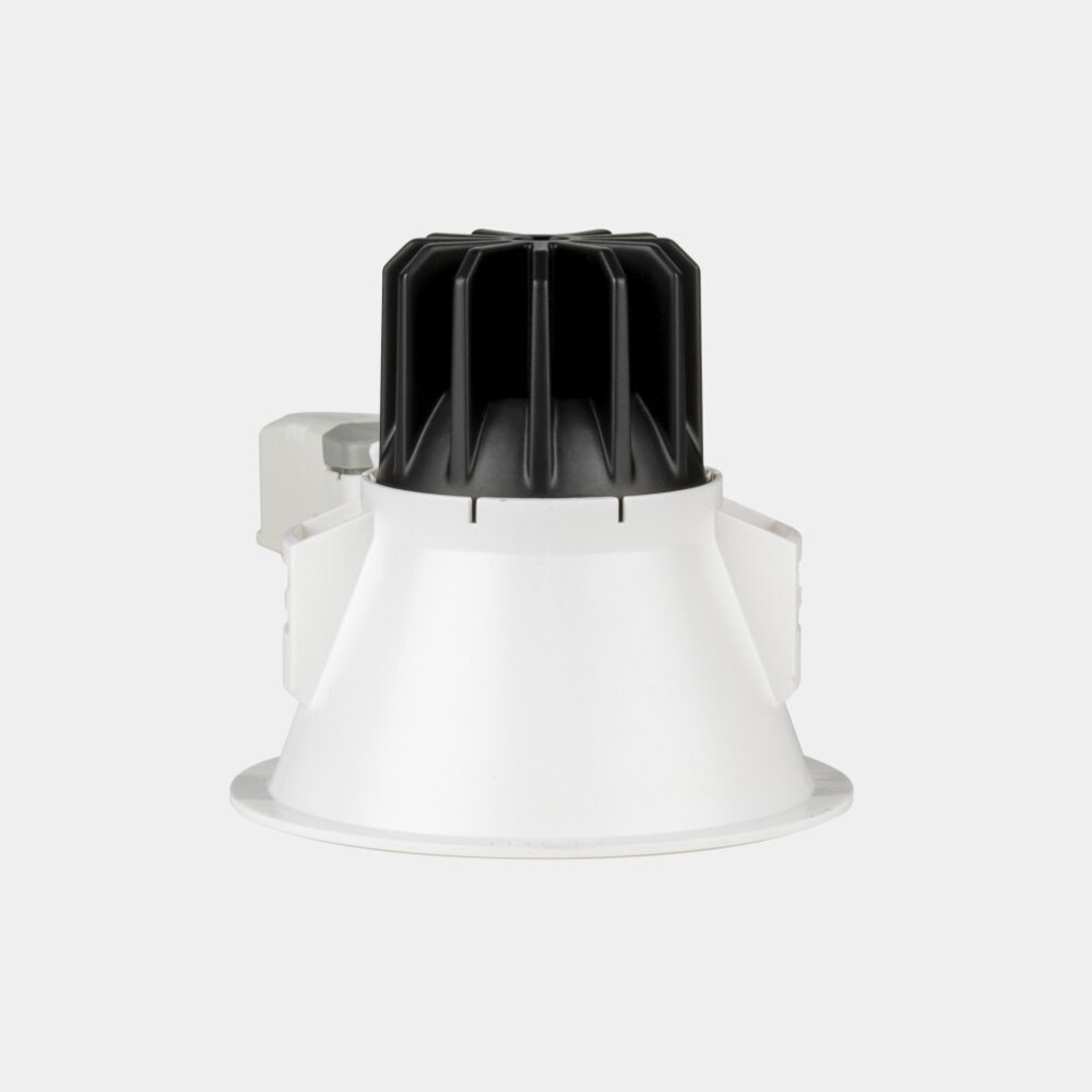 Leds-C4 LED Downlight IP54 - Lite Deep verzonken - 105MM - Mat Wit - 13.9W 1023Lm - 2700K 927 Warm Wit | 34D - CRI92 - Zaagmaat 95MM