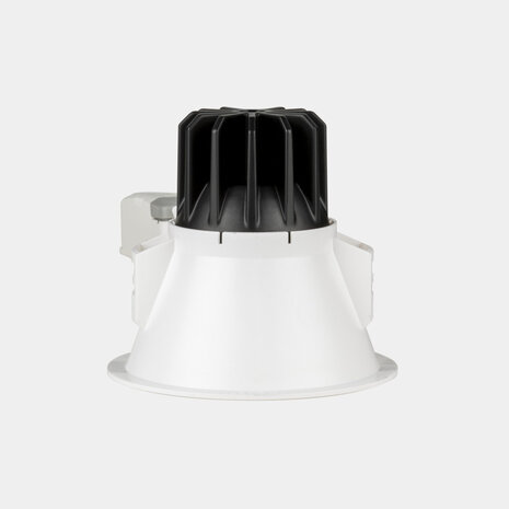Leds-C4 LED Downlight IP54 - Lite Deep verzonken - 105MM - Mat Wit - 13.9W 1023Lm - 2700K 927 Warm Wit | 34D - CRI92 - Zaagmaat 95MM