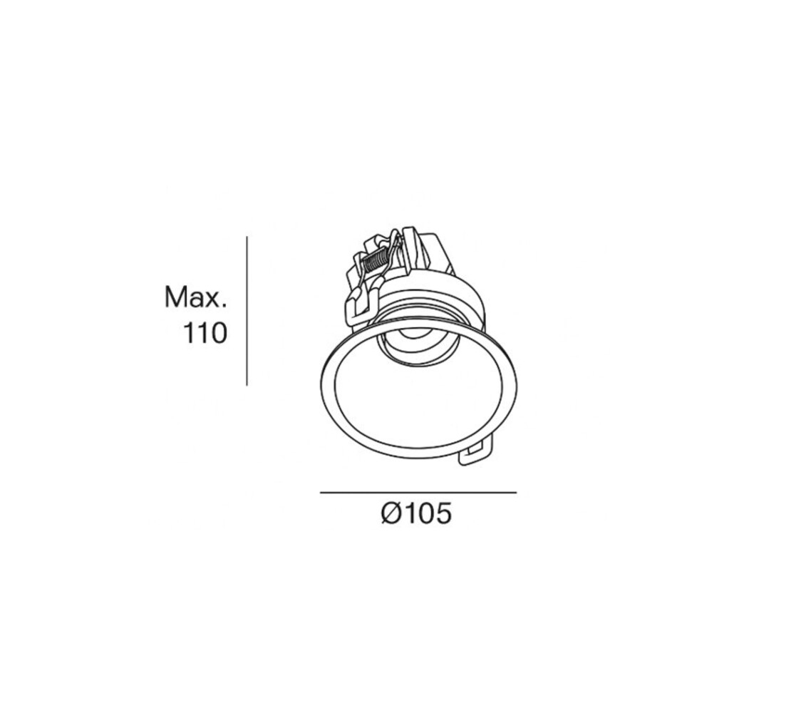LED Downlight IP54 - Lite Deep verzonken - 105MM - Mat Wit - 8.3W 719Lm - 4000K 940 Koel Wit | 34D - CRI92 - Zaagmaat 95MM LED Downlight IP54 - Lite Deep verzonken - 105MM - Mat Wit - 8.3W 719Lm - 4000K 940 Koel Wit | 34D - CRI92 - Zaagmaat 95MM