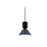 Intra Lighting voor de zakelijke markt: Exclusieve verlichting voor de architect LED Hanglamp - Zoe Z2 - 12-5W 1150-540Lm - 2700K 927 Warm Wit | Multi Lumen Switch - Mat twilight Blauw Zwart