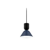Intra Lighting voor de zakelijke markt: Exclusieve verlichting voor de architect LED Hanglamp - Zoe Z2 - 12-5W 1150-540Lm - 2700K 927 Warm Wit | Multi Lumen Switch - Mat twilight Blauw Zwart