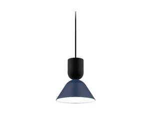 Intra Lighting voor de zakelijke markt: Exclusieve verlichting voor de architect LED Hanglamp - Zoe Z2 - 12-5W 1150-540Lm - 2700K 927 Warm Wit | Multi Lumen Switch - Mat twilight Blauw Zwart