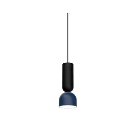 Intra Lighting voor de zakelijke markt: Exclusieve verlichting voor de architect LED Hanglamp - Zoe Z6 - 12-5W 850-390Lm - 2700K 927 Warm Wit | Multi Lumen Switch - Mat twilight Blauw Zwart