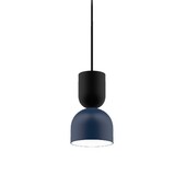 Intra Lighting voor de zakelijke markt: Exclusieve verlichting voor de architect LED Hanglamp - Zoe Z1 - 12-5W 850-390Lm - 2700K 927 Warm Wit | Multi Lumen Switch - Mat twilight Blauw Zwart