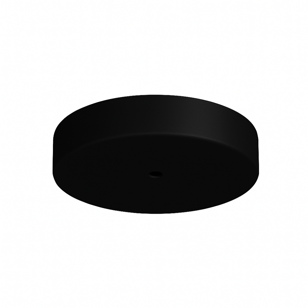 Intra Lighting voor de zakelijke markt: Exclusieve verlichting voor de architect LED Hanglamp Toebehoren - Plafondplaat Rond afdekkap  |  Mat Zwart - 115x8MM