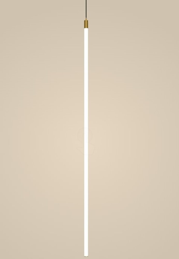 Intra Lighting voor de zakelijke markt: Exclusieve verlichting voor de architect LED Design Hanglamp Tube 24V - 1260MM - 23W 1600Lm - 2700K 927 Extra Warm Wit - 3 Meter Pendel mat zwart