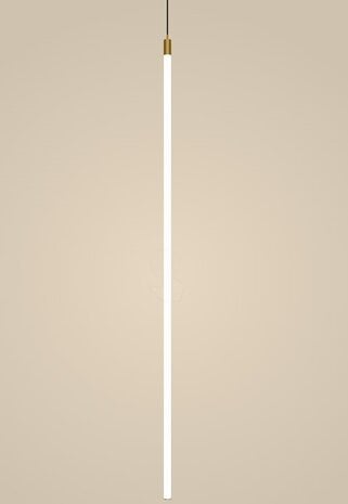 Intra Lighting voor de zakelijke markt: Exclusieve verlichting voor de architect LED Design Hanglamp Tube 24V - 1260MM - 23W 1600Lm - 2700K 927 Extra Warm Wit - 3 Meter Pendel mat zwart