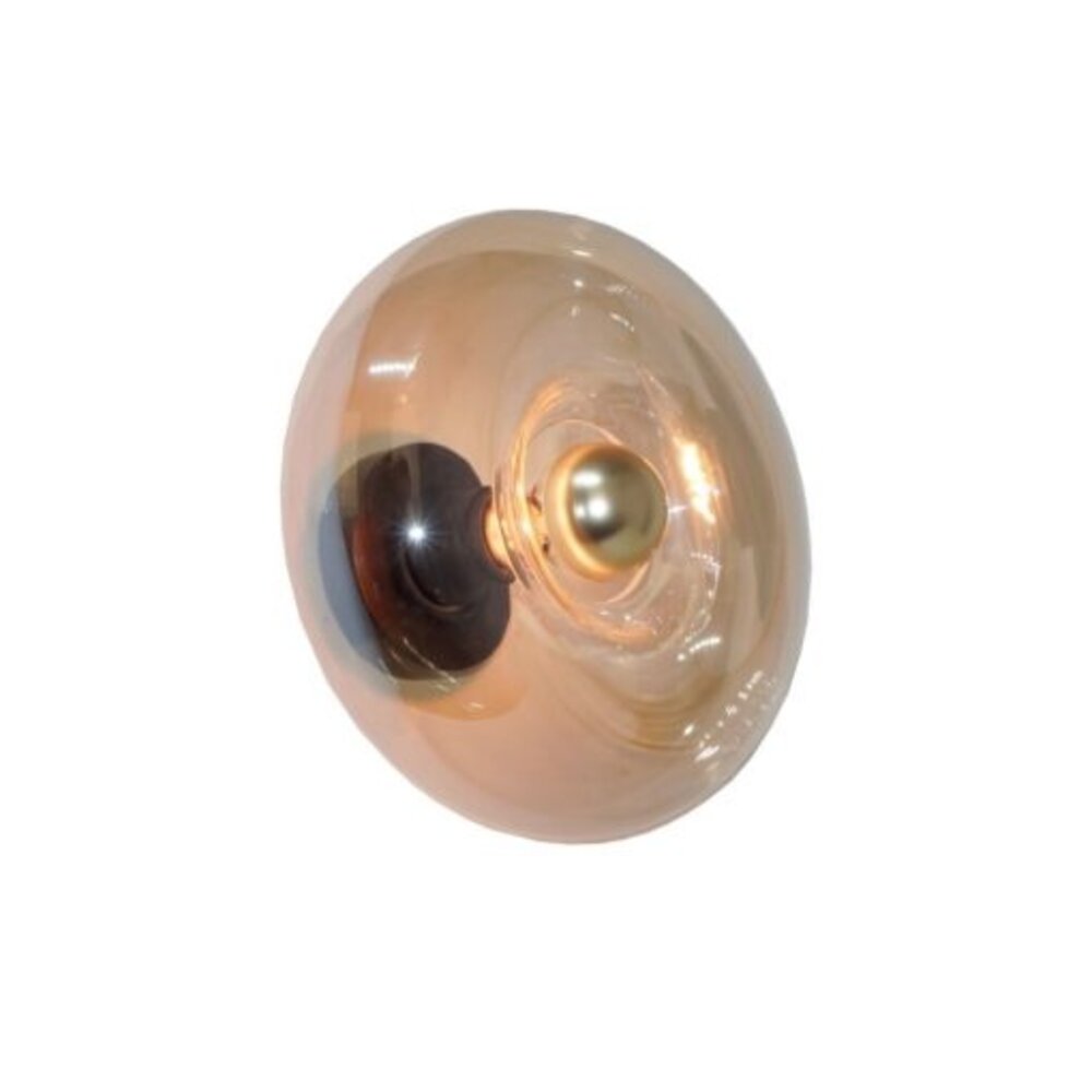 Artdelight LED Wandlamp Rond  - PARADISE  Amber Goud 280MM - 1-Lichts - E27 fitting - excl. lichtbron