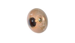 Artdelight LED Wandlamp Rond  - PARADISE  Amber Goud 280MM - 1-Lichts - E27 fitting - excl. lichtbron