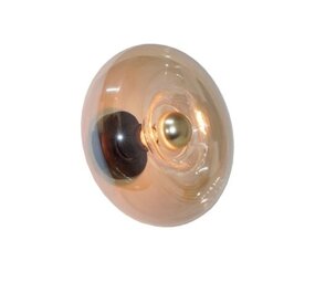 Artdelight LED Wandlamp Rond  - PARADISE  Amber Goud 280MM - 1-Lichts - E27 fitting - excl. lichtbron