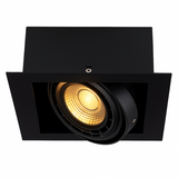 Kanlux LED AR111 Inbouwspot vierkant - 195MM - ES111 Mat Zwart MATEO | 160x160MM Zaagmaat - GU10 Fitting - excl. LED spot