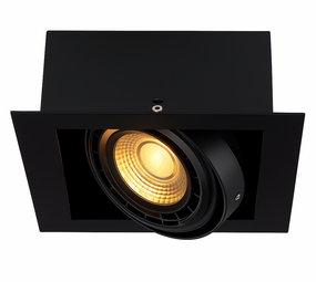 Kanlux LED AR111 Inbouwspot vierkant - 195MM - ES111 Mat Zwart MATEO | 160x160MM Zaagmaat - GU10 Fitting - excl. LED spot