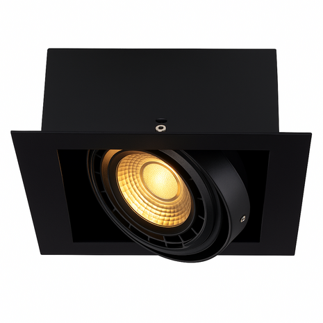 Kanlux LED AR111 Inbouwspot vierkant - 195MM - ES111 Mat Zwart MATEO | 160x160MM Zaagmaat - GU10 Fitting - excl. LED spot Kanlux LED AR111 Inbouwspot vierkant - 195MM - ES111 Mat Zwart MATEO | 160x160MM Zaagmaat - GU10 Fitting - excl. LED spot