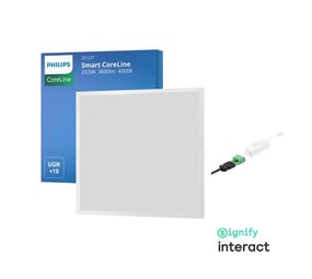 Philips LED Verlichting | Officieel distributeur Interact Dimbaar LED Paneel 23.5W 3600Lm - 4000K 840 Koel Wit | 60X60cm - UGR19 Prisma - Smart interact series