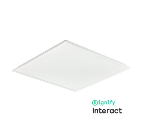 Philips LED Verlichting | Officieel distributeur Interact Dimbaar LED Paneel 23.5W 3600Lm - 4000K 840 Koel Wit | 60X60cm - UGR19 Prisma - Smart interact series
