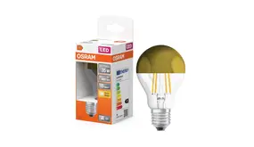 Ledvance Zakelijk: Professionele LED Verlichting & Armaturen | voor de installateur Dimbare LED Bulb Filament  - E27 Fitting - Peer Spiegel Goud - 4W 420Lm - 827 Zeer Warm Wit | TRIAC DIM  - Vervangt 36W