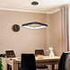 Braytron LED Hanglamp Bella Ring - 46W 4260lm - 580x580mm - CCT 3000K/4000K/6000K - Mat zwart - B
