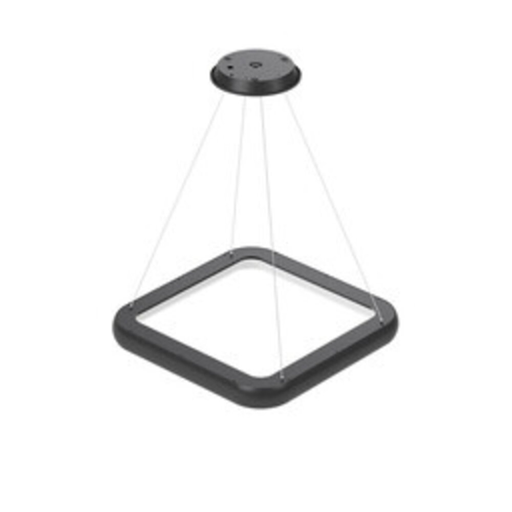 Braytron LED Hanglamp Bella Ring - 46W 4260lm - 580x580mm - CCT 3000K/4000K/6000K - Mat zwart - B
