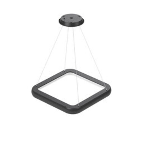 Braytron LED Hanglamp Bella Ring - 46W 4260lm - 580x580mm - CCT 3000K/4000K/6000K - Mat zwart - B