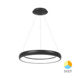 Braytron LED Hanglamp Bella Ring - 46W 4260lm - Ø580mm - CCT 3000K/4000K/6000K - Mat zwart - B Braytron LED Hanglamp Bella Ring - 46W 4260lm - Ø580mm - CCT 3000K/4000K/6000K - Mat zwart - B
