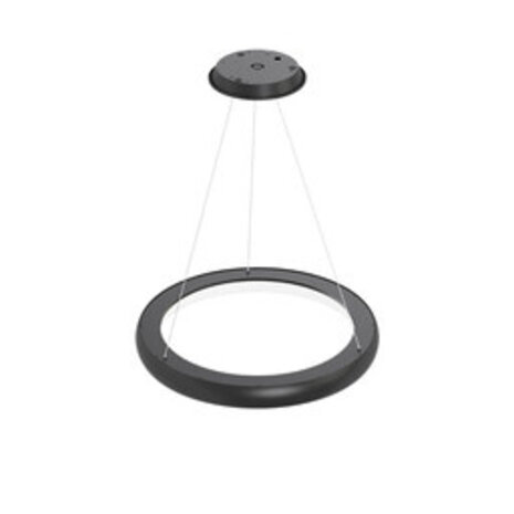 Braytron LED Hanglamp Bella Ring - 46W 4260lm - Ø580mm - CCT 3000K/4000K/6000K - Mat zwart - B