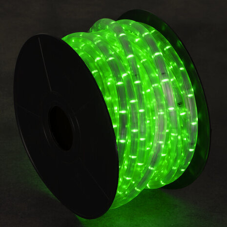 LED Lichtslang Rond torenkraan verlichting - 50 Meter - 100W 1450Lm - Groen licht | 13MM - 210V DC LED Lichtslang Rond torenkraan verlichting - 50 Meter - 100W 1450Lm - Groen licht | 13MM - 210V DC