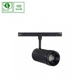 Spectrum voor de installateur LED Railspot 48V Zwart - Shift - 12W 800Lm   - 3000K 930 Warm Wit | Mechanical Zoom 15-40D