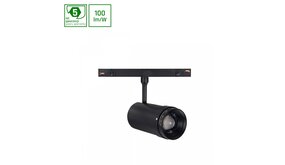 Spectrum LED Railspot 48V Zwart - Shift - 12W 800Lm   - 3000K 930 Warm Wit | Mechanical Zoom 15-40D