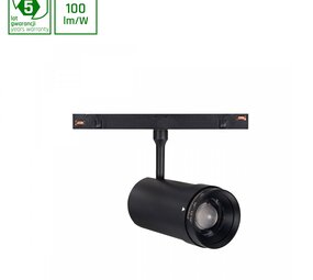 Spectrum voor de installateur LED Railspot 48V Zwart - Shift - 12W 800Lm   - 3000K 930 Warm Wit | Mechanical Zoom 15-40D