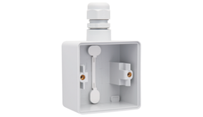 Niko opbouwbak 1-voudig met M20 ingang en wartel - New hydro grijs (700-84151)